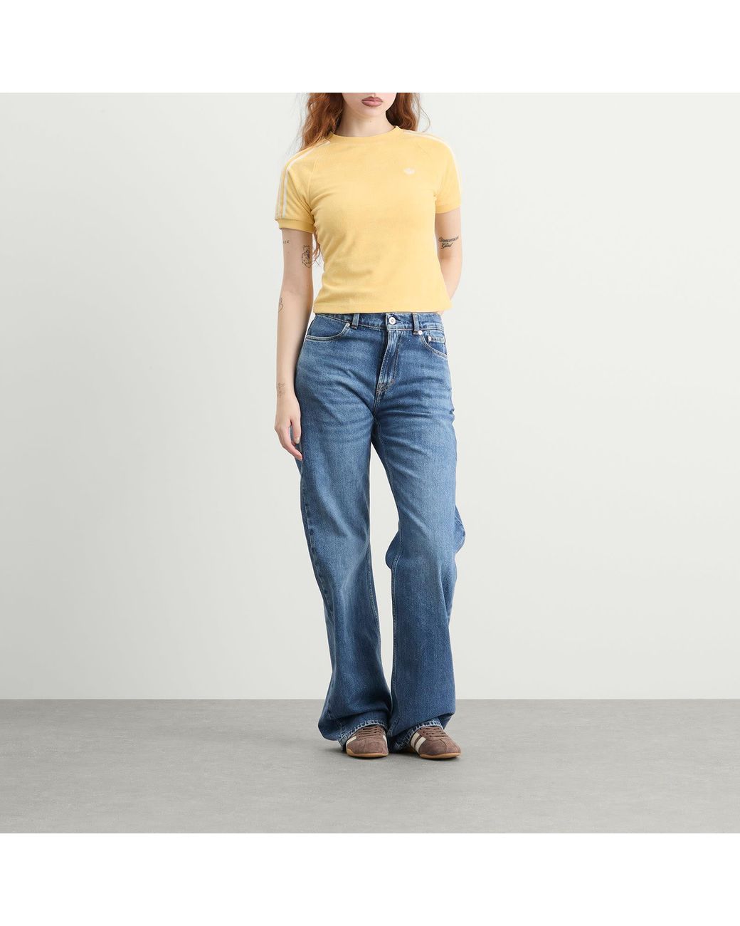 Adidas Yellow Terry Towel T-Shirt