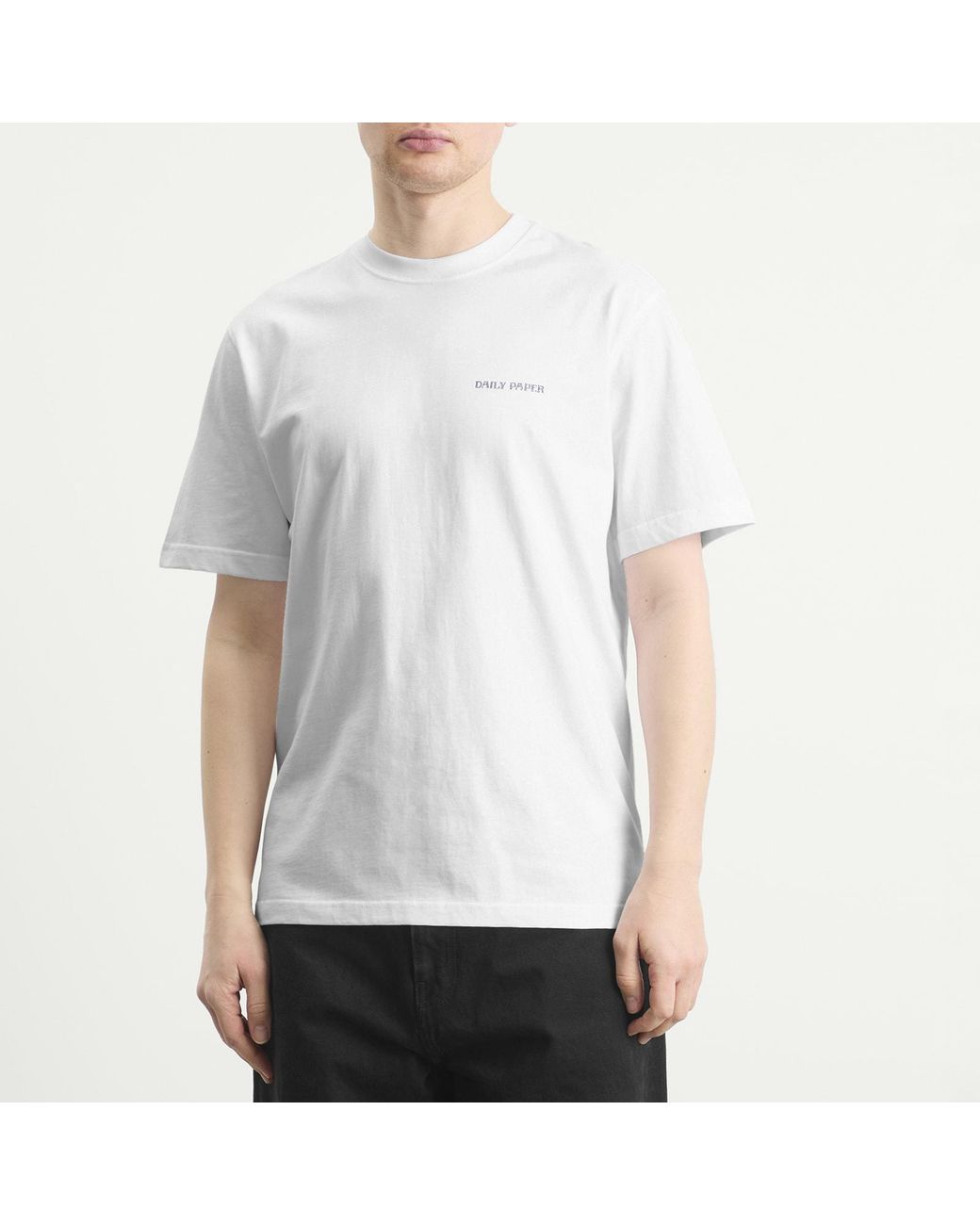 Daily Paper White Snake Shield T-Shirt for men