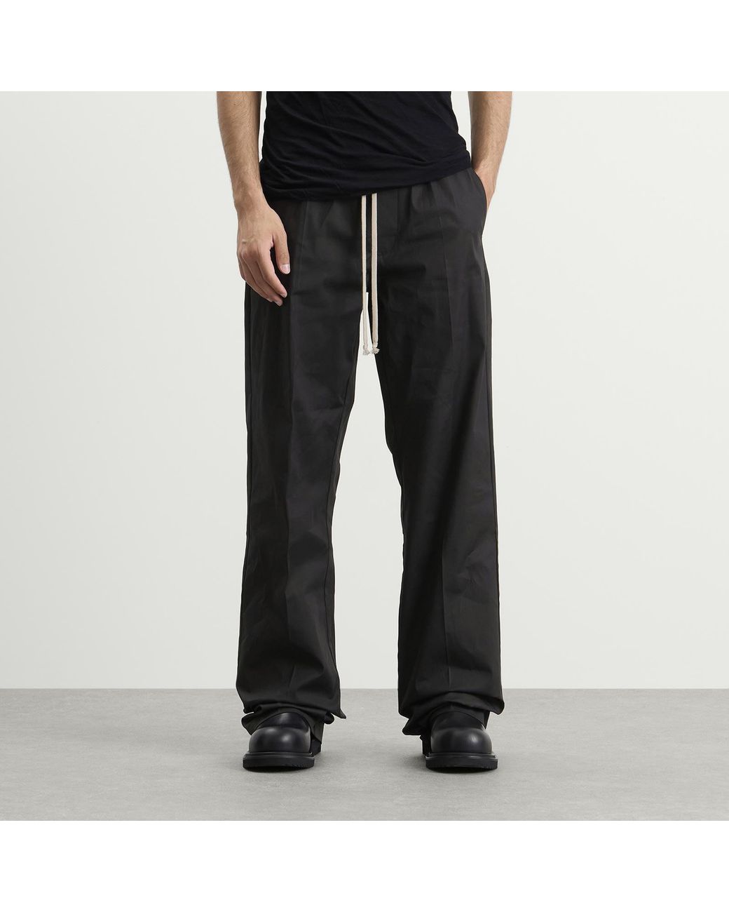 Rick Owens Black Dietrich Drawstring Pant for men