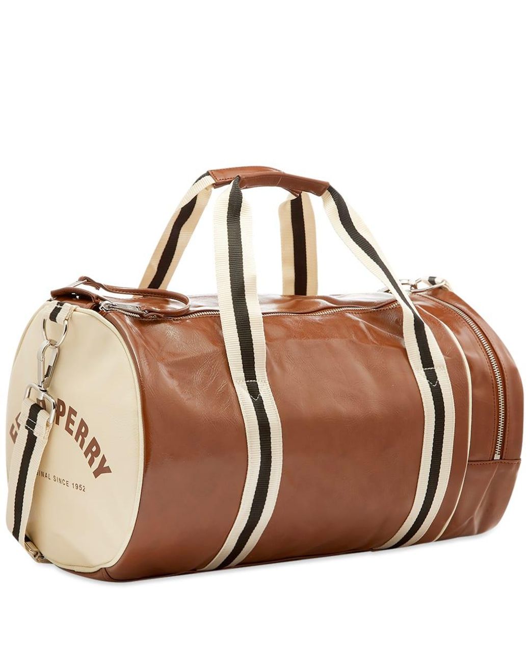 Fred Perry Classic Barrel Bag in Brown for Men | Lyst