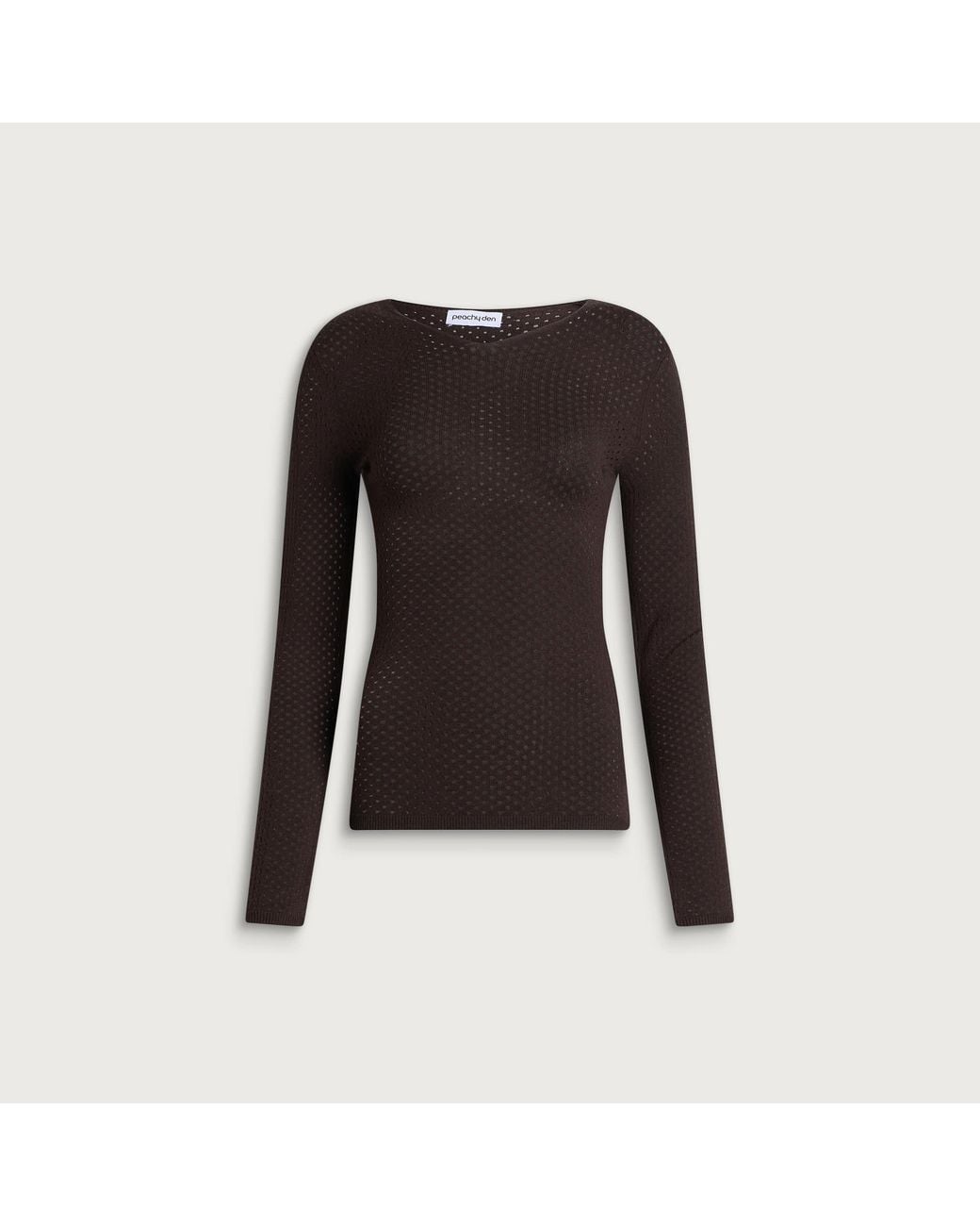 Peachy Den Black Thermal Knit