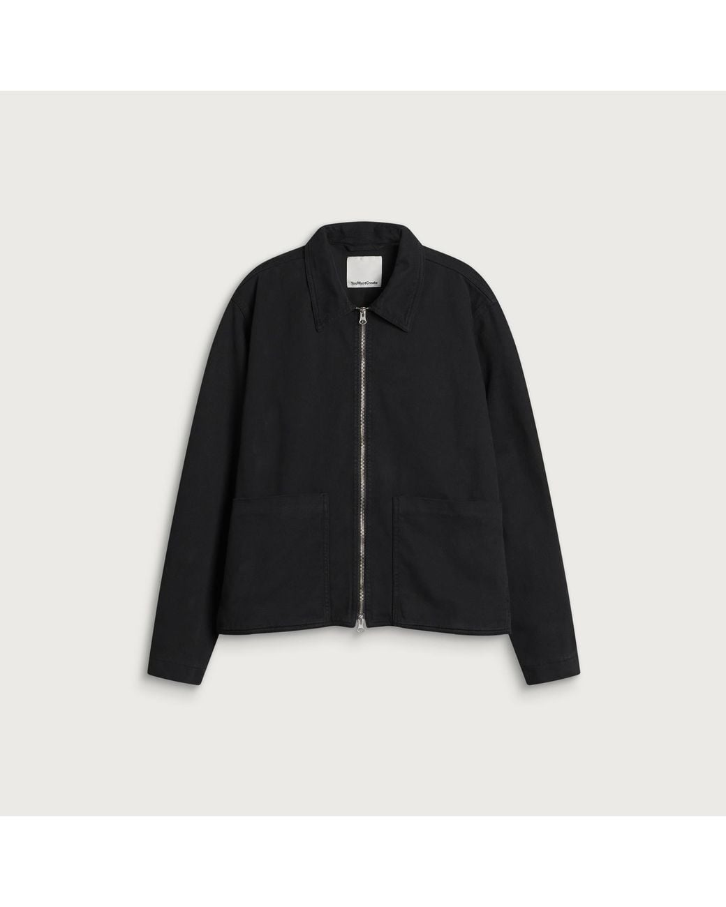 YMC Black Garment Dyed Bay City Jacket for men