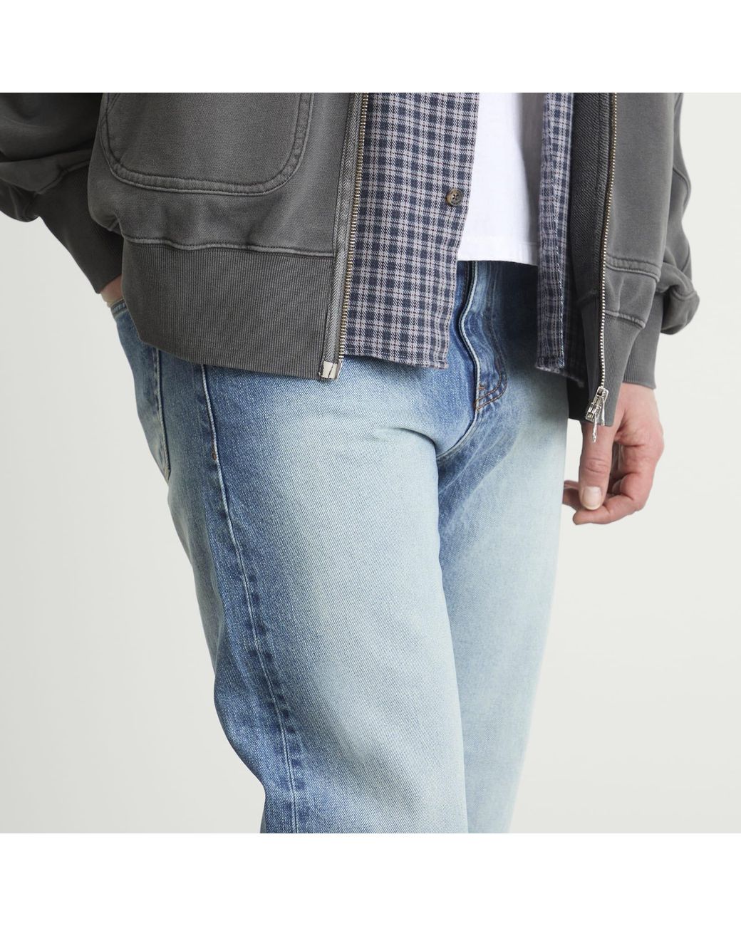 FRIZMWORKS Blue Og Selvedge Regular Denim Jeans for men