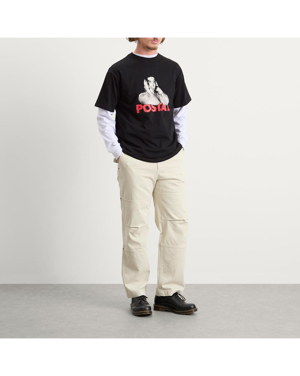 Postalco Black Hear No T-Shirt for men