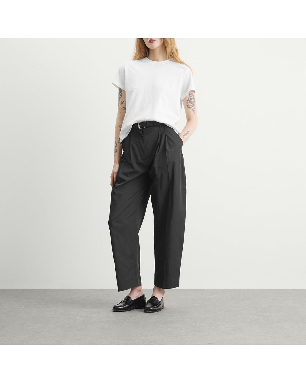 Studio Nicholson Gray Acuna Double Pleat Front Pant