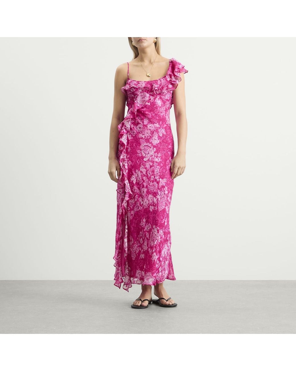 Rixo Purple Ester Dress