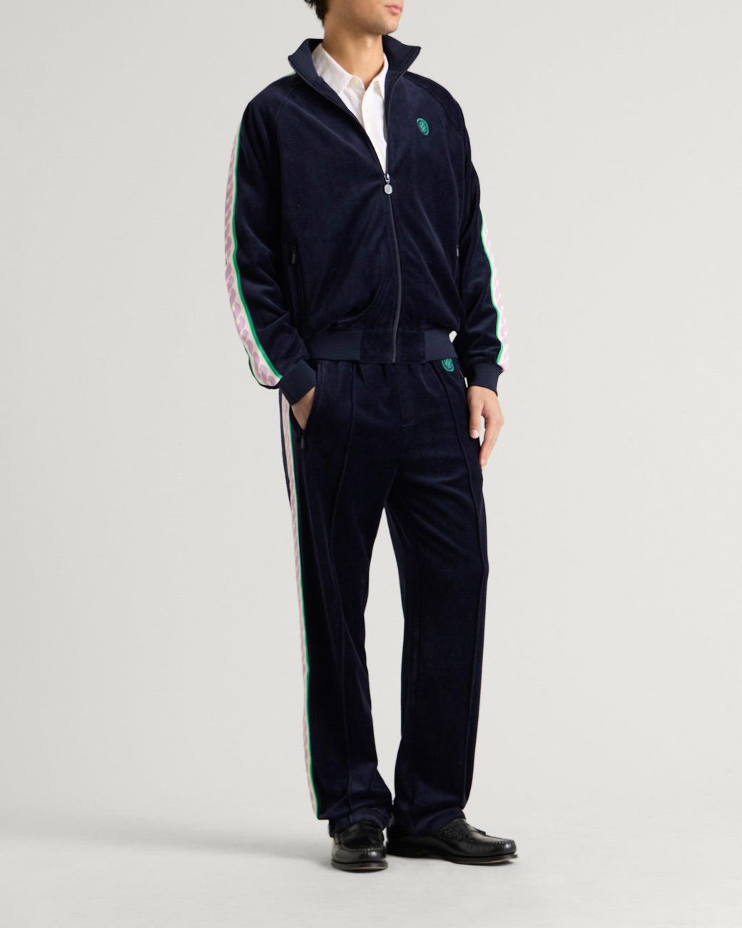 Drole de Monsieur Blue Velvet Track Pant for men
