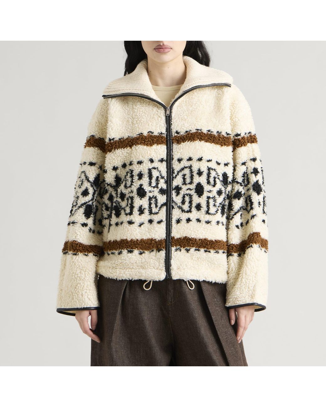 Isabel Marant Natural Étoile Lijka Fleece Jacket