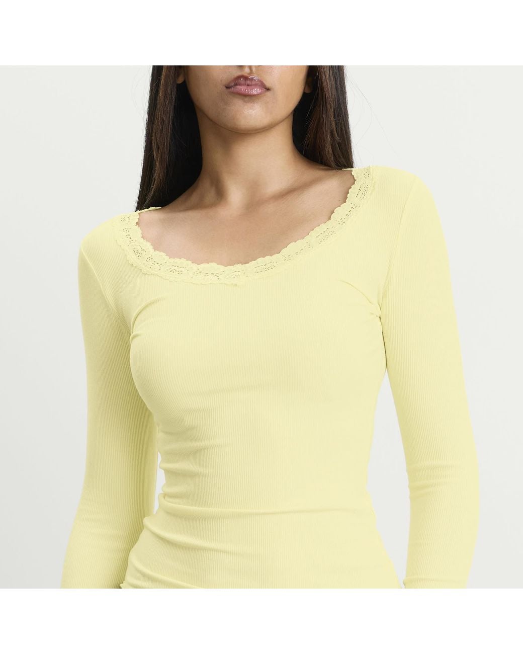 Many Many Clothes Yellow The Uma Long Sleeve Top