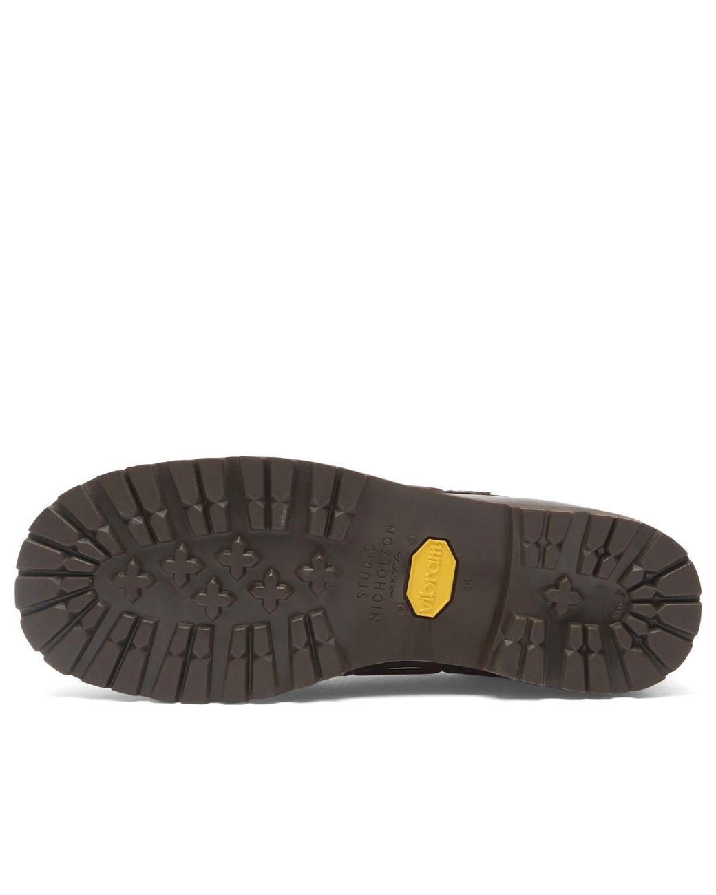 Studio Nicholson Brown Gusto Leather Boat Shoe for men