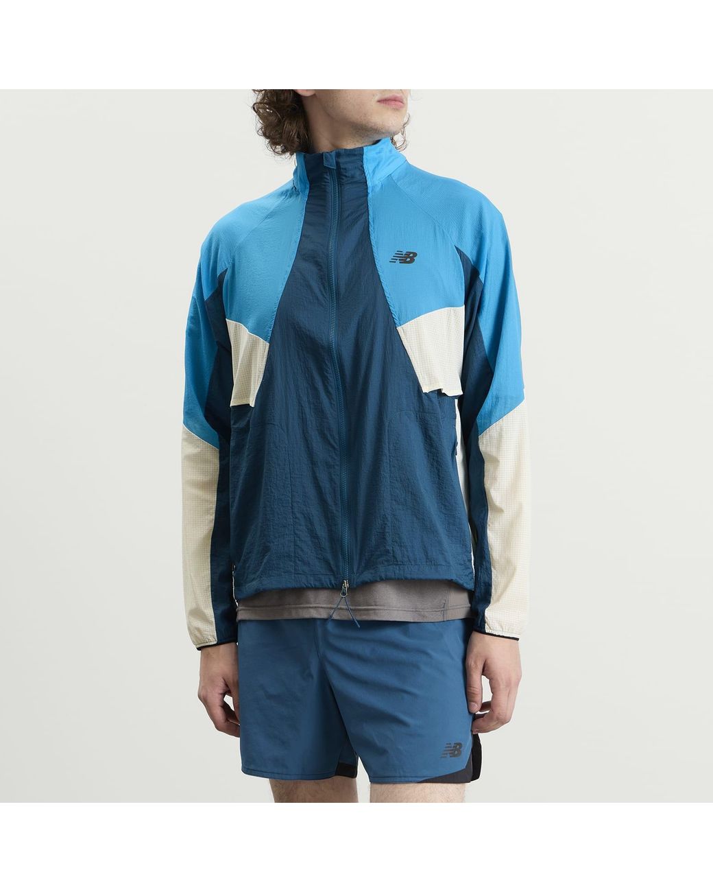 New Balance Blue Rc Jacket for men