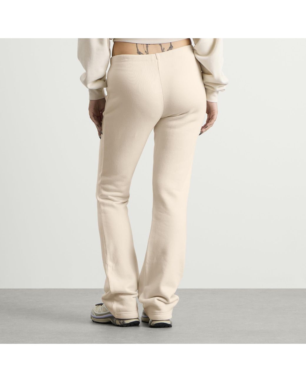 Skims Natural Drapey French Terry Straight Leg Pant