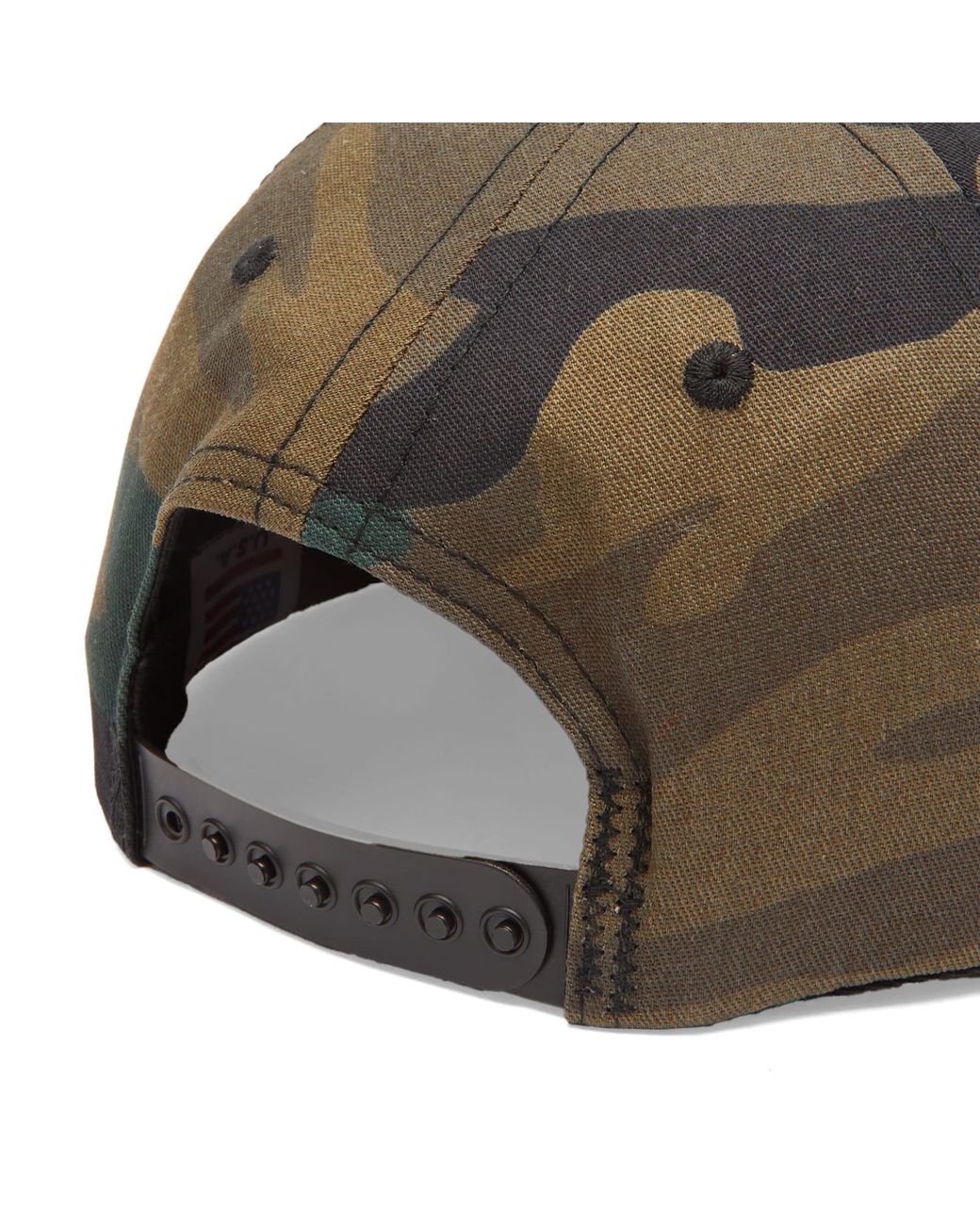 Randy's Garments Green 5 Panel Logo Snapback Cap for men