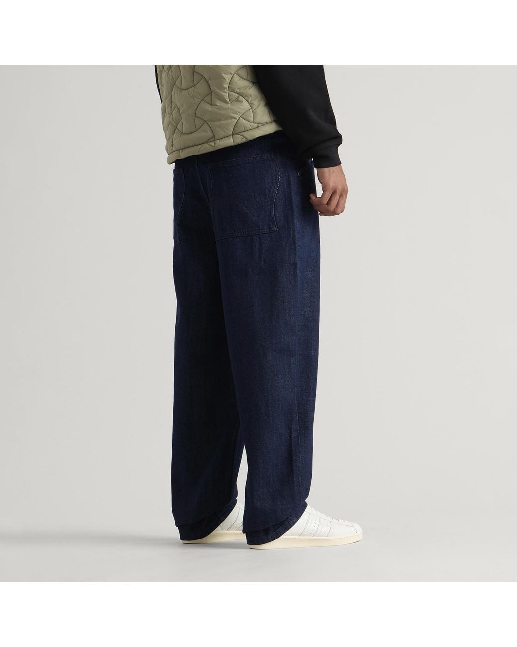 Dime Blue Baggy Denim Pants for men