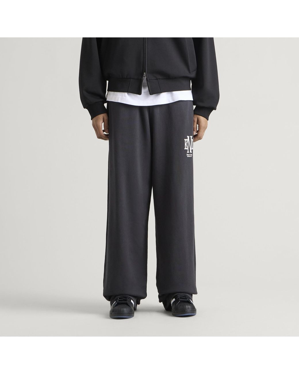 END. Black Mono Sweatpant