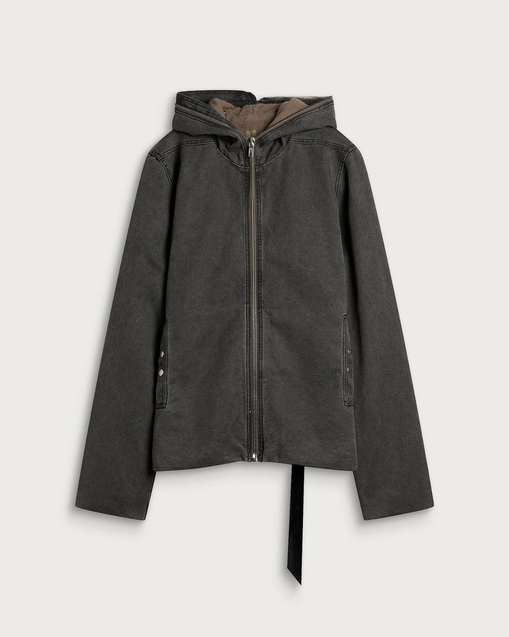 Rick Owens Gray Gimp Zipfront Jacket for men