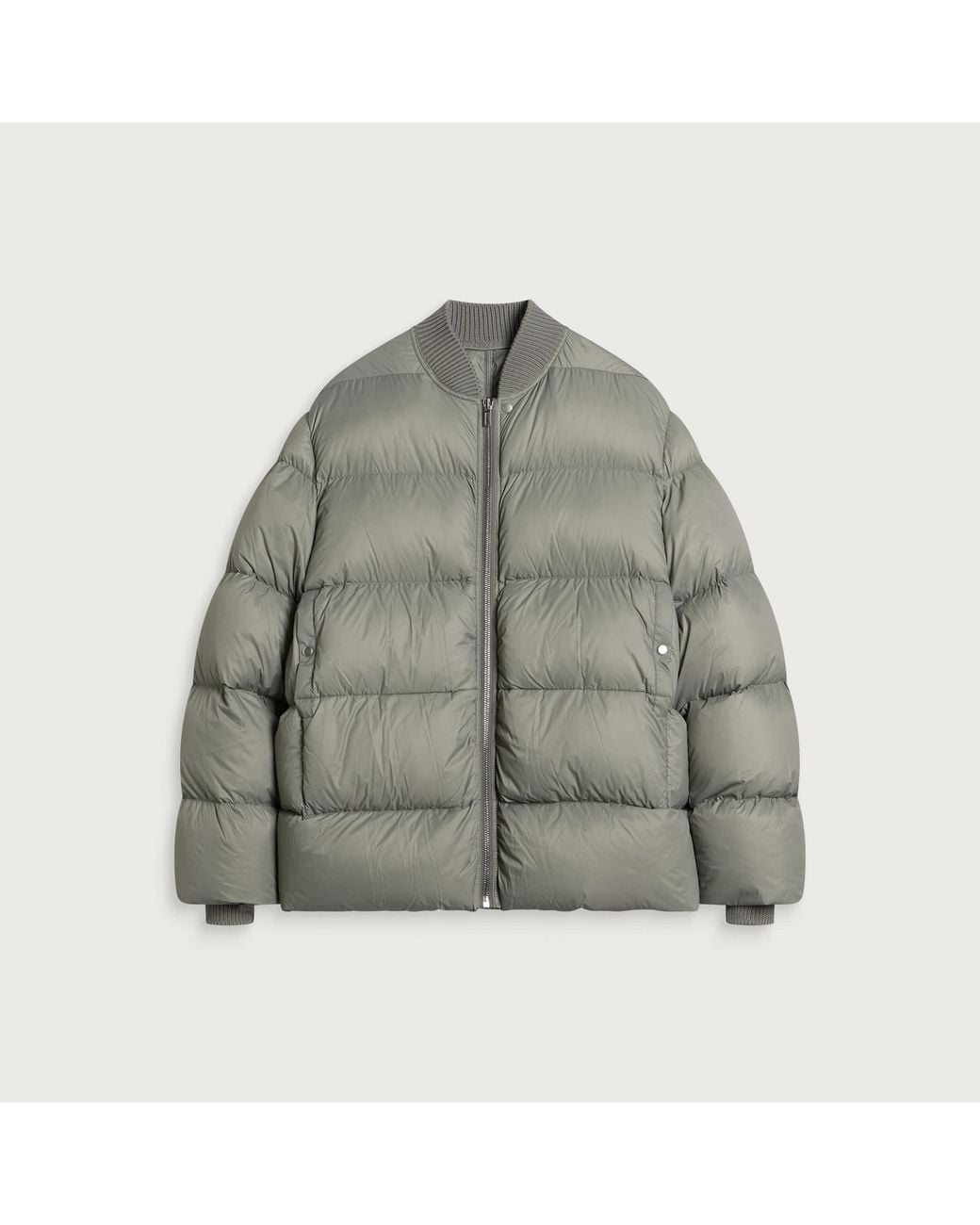 Rick Owens Gray Classic Flight Jacket for men