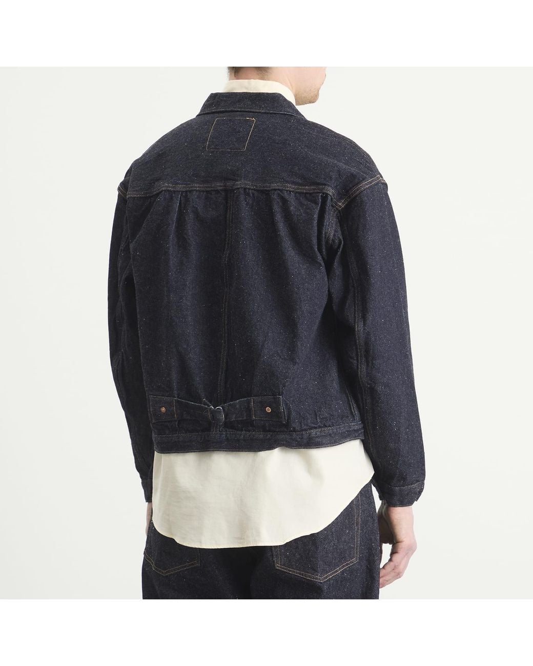 Kaptain Sunshine Black Wash Denim Tracker Jacket for men