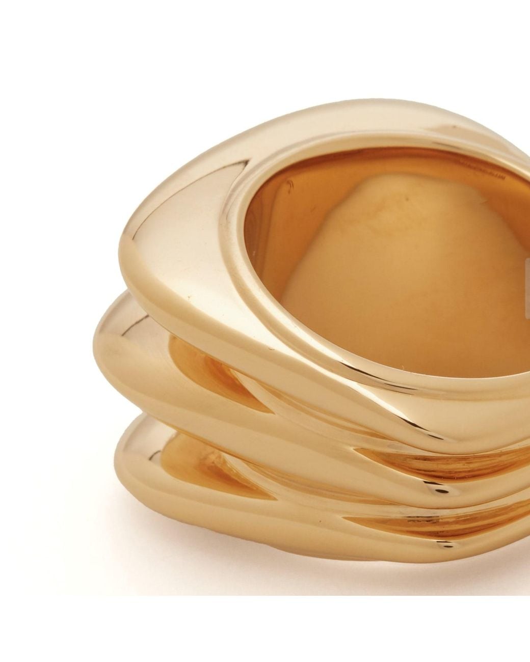 Missoma Metallic Triple Ridge Ring