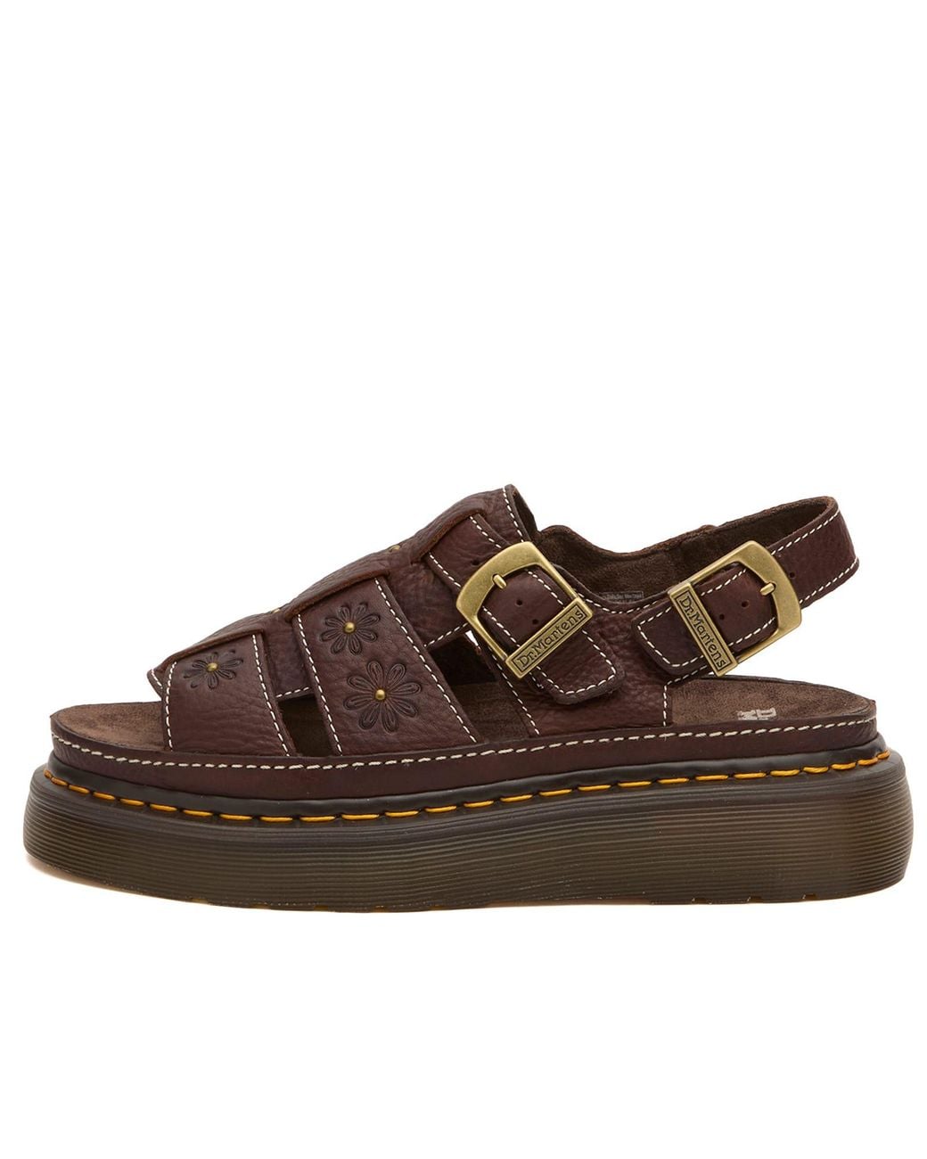 Dr. Martens Brown Wrenlie Open Fl Sandal