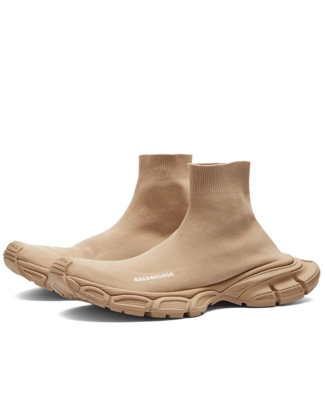 Balenciaga 3Xl Speed Runner Sneakers in Brown for Men Lyst