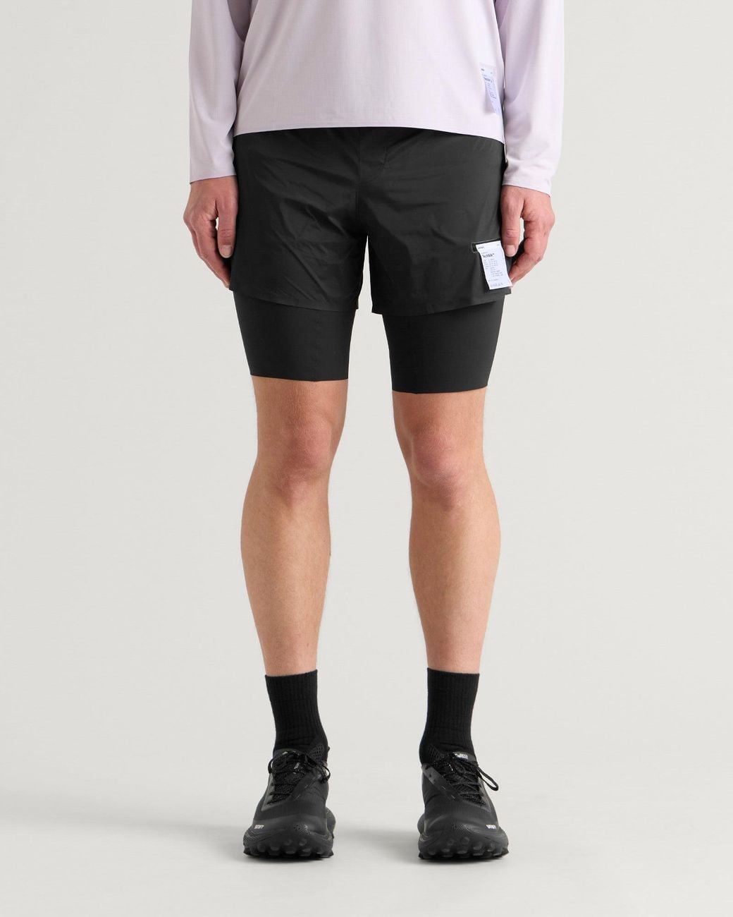 Satisfy Black Techsilk 8" Shorts for men