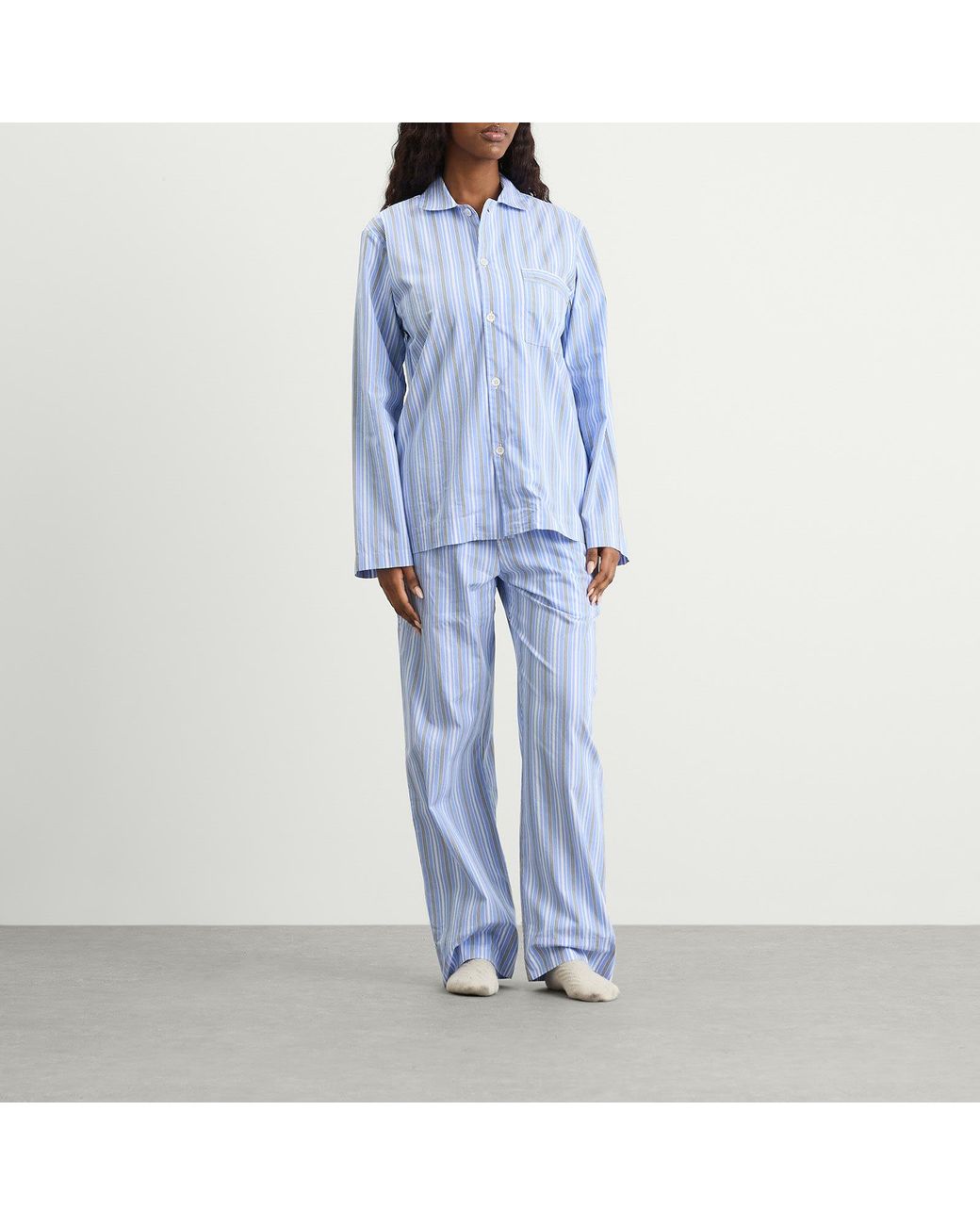 Tekla Blue Sleep Shirt
