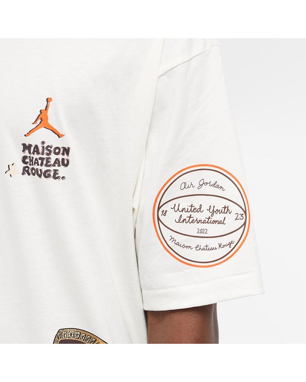 Nike X Maison Château Rouge Aj2 T-shirt in White for Men | Lyst