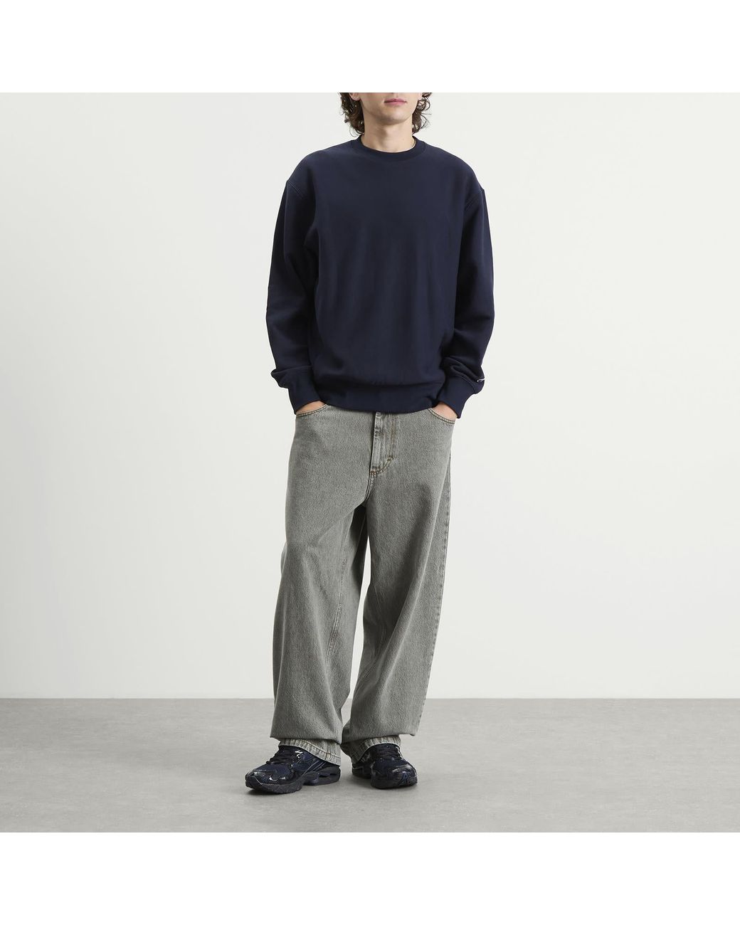 Champion Blue Reverse Weave Fleece Sweatshirt for men