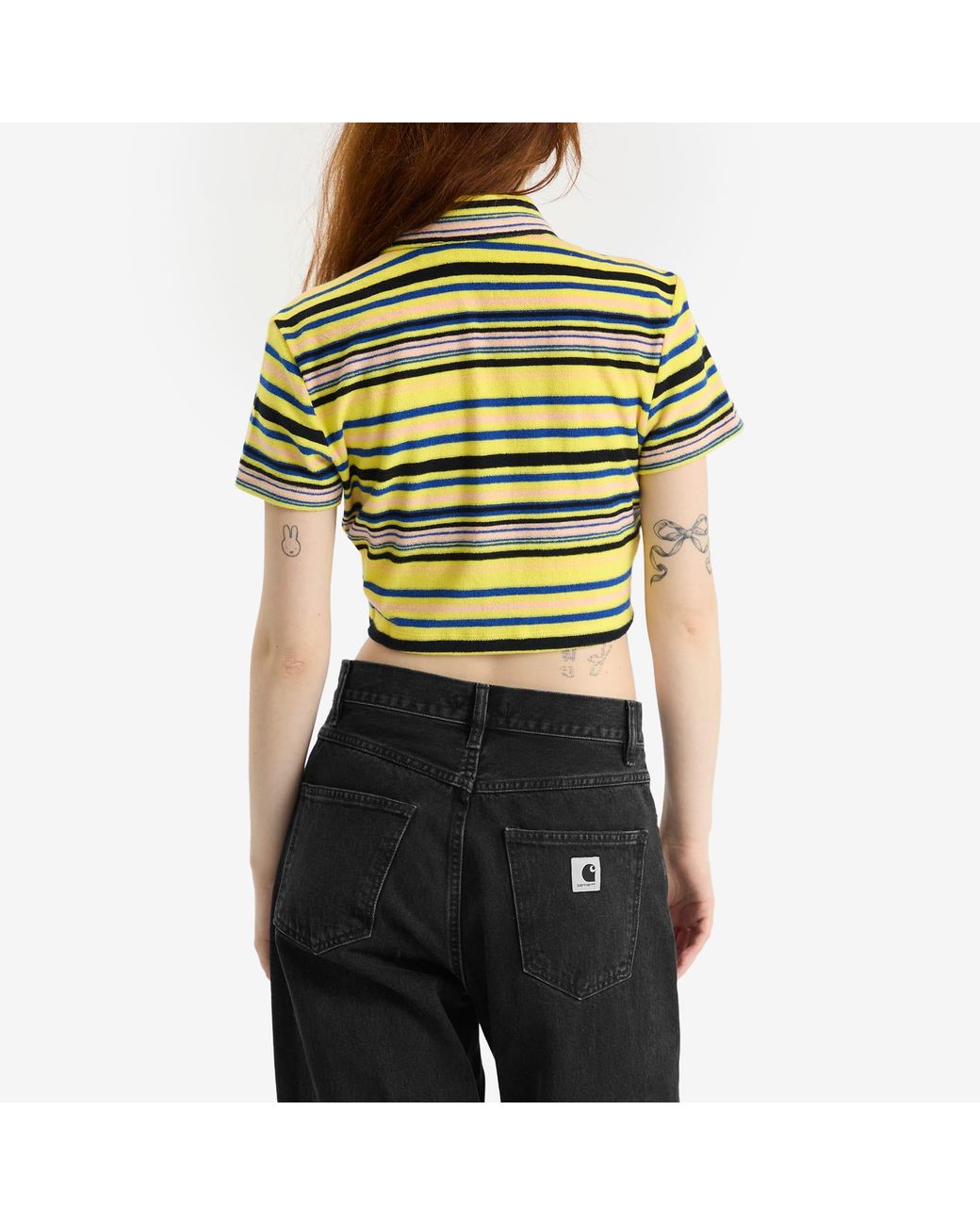 Adidas Yellow Towel Button-Up Tee