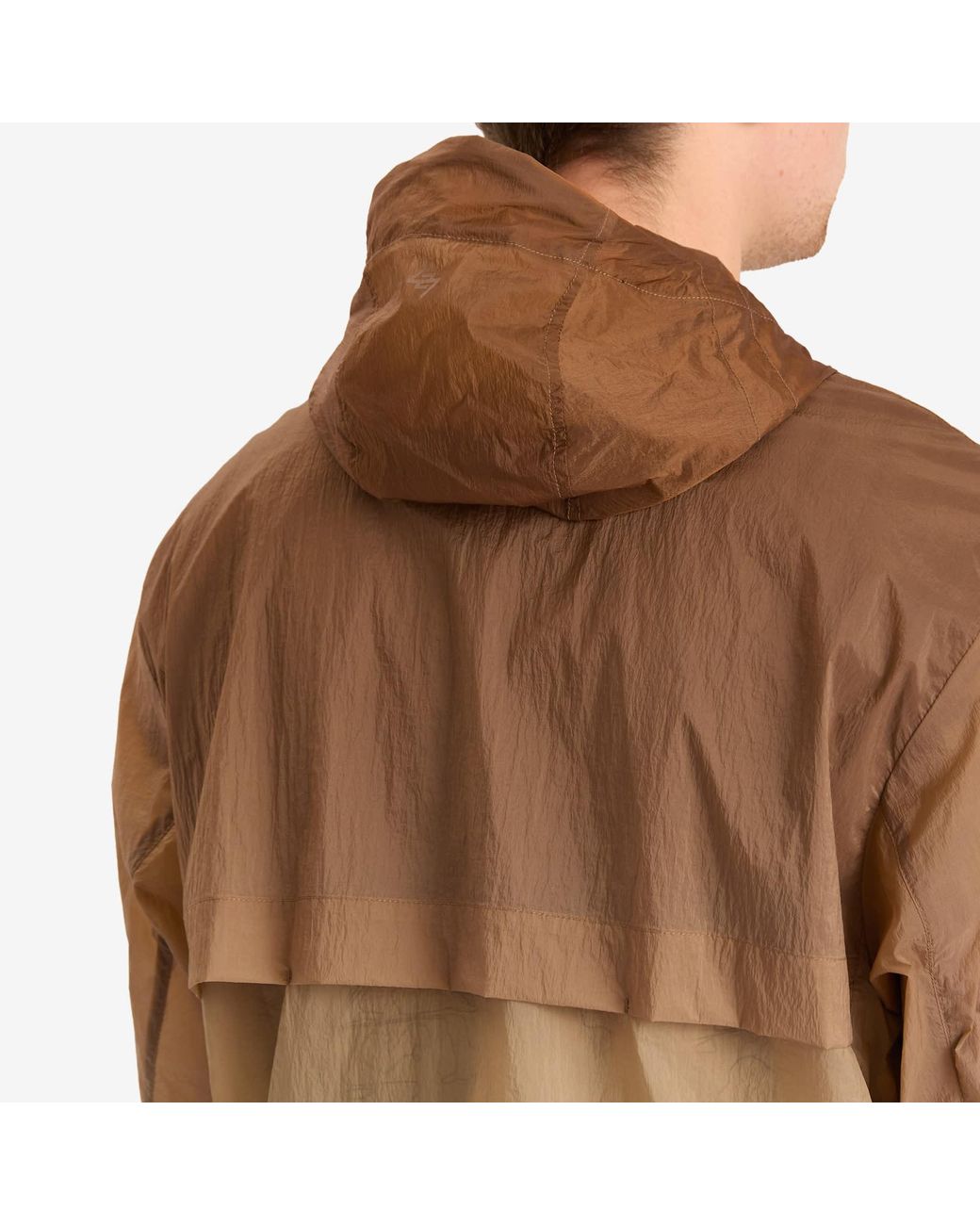 REPRESENT 247 Brown Hooded Training Jacket for men