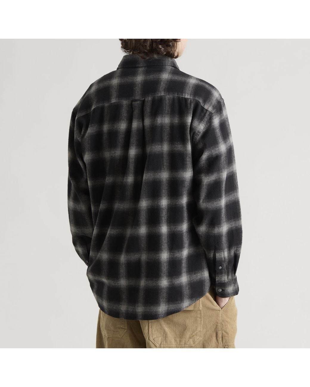 FRIZMWORKS Black Ombre Check Shirt for men