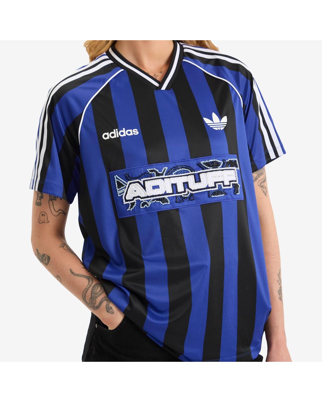Adidas Blue Striped Jersey