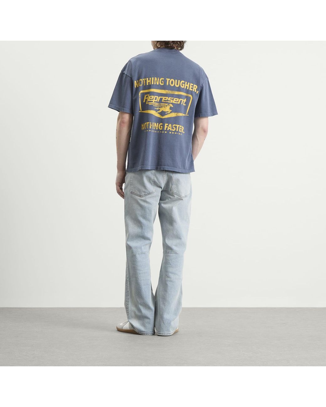 Represent Blue Nothing Faster T-Shirt for men