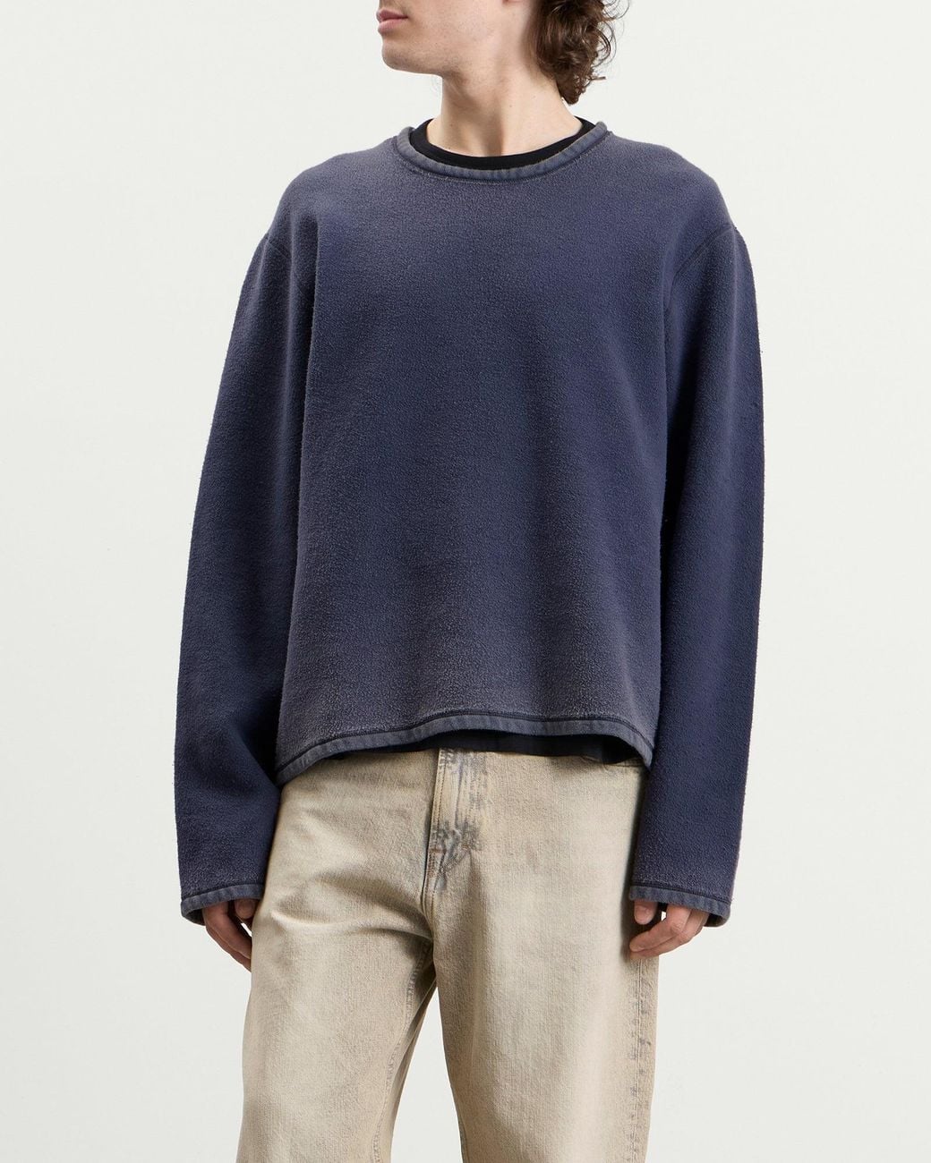 Neck Lock Our Legacy Alloy Star Fleece Double Lock U Neck in Blue for Men | Lyst