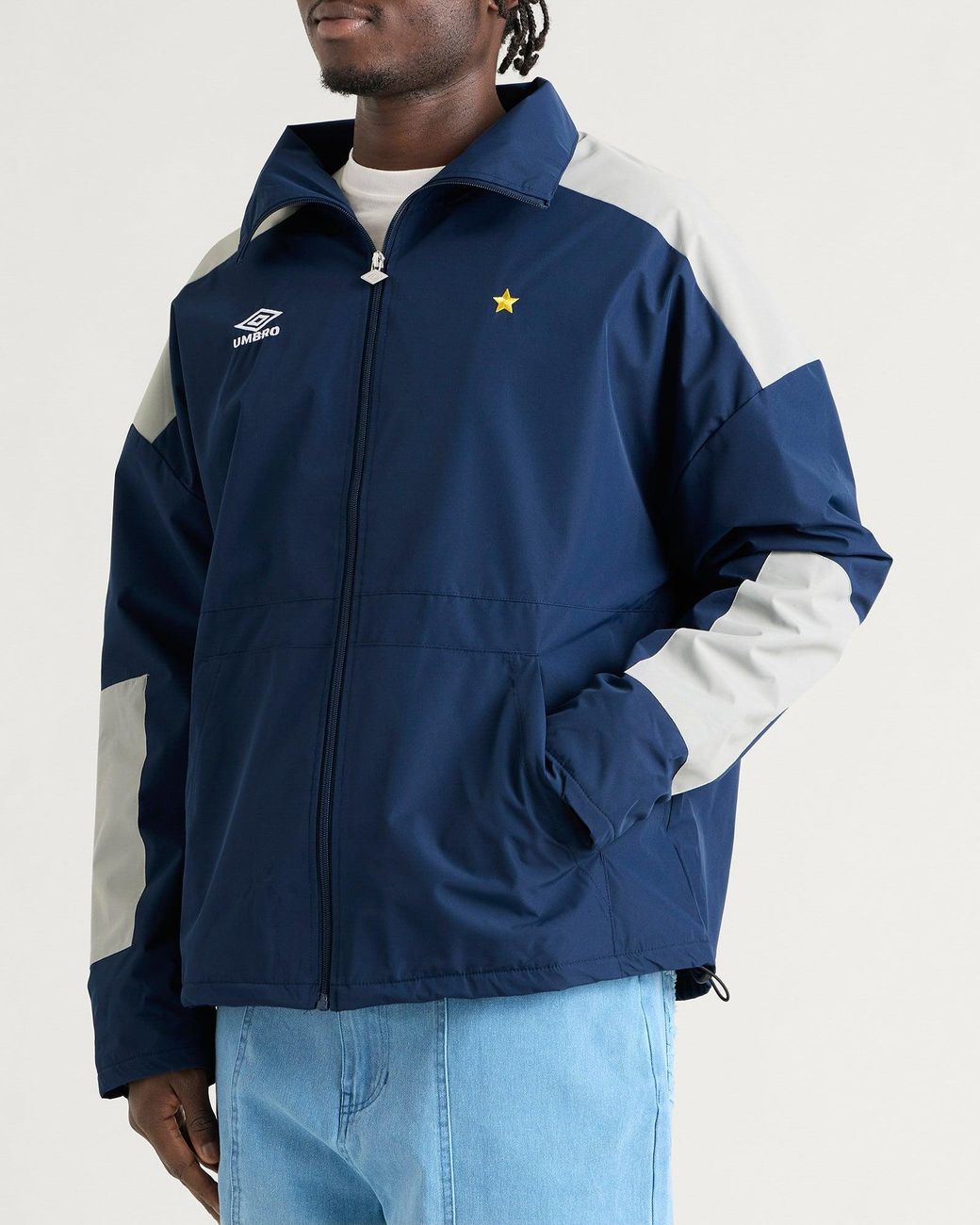 Umbro Blue Panelled Boxy Jacket for men