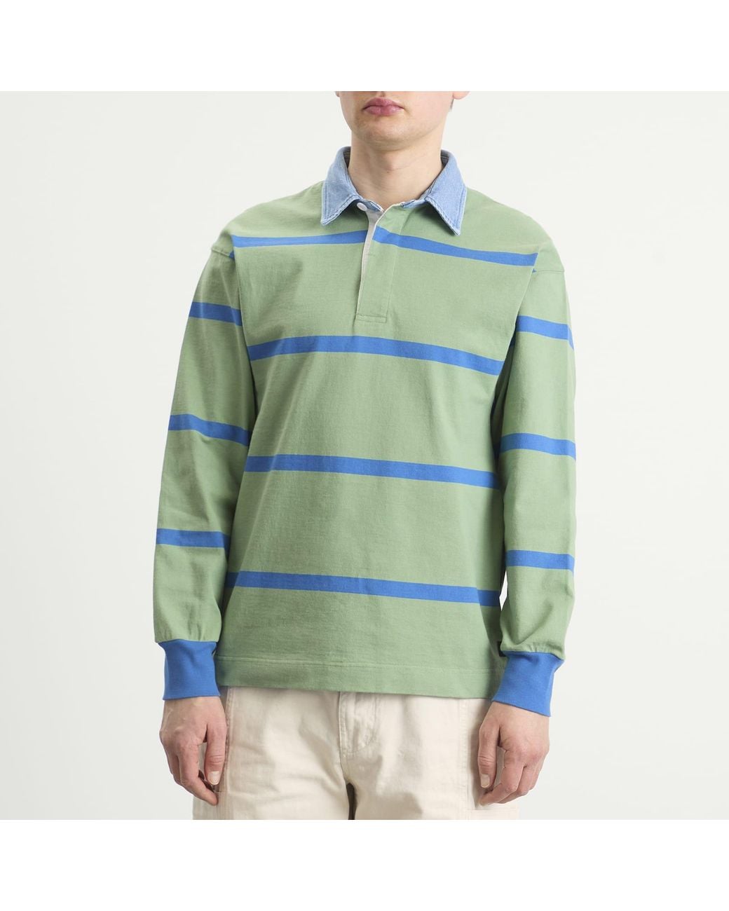 Gramicci Green Langdon Rugby Shirt for men