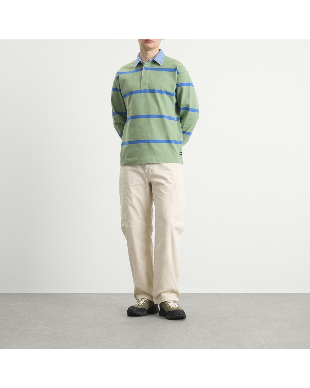 Gramicci Green Langdon Rugby Shirt for men