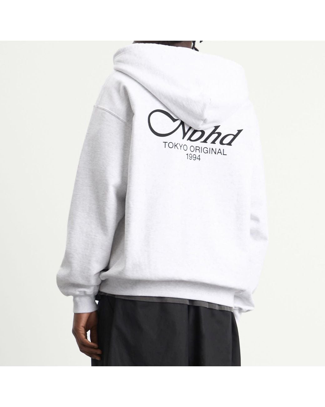 Neighborhood Staple Logo Zip Hoodie in White for Men | Lyst