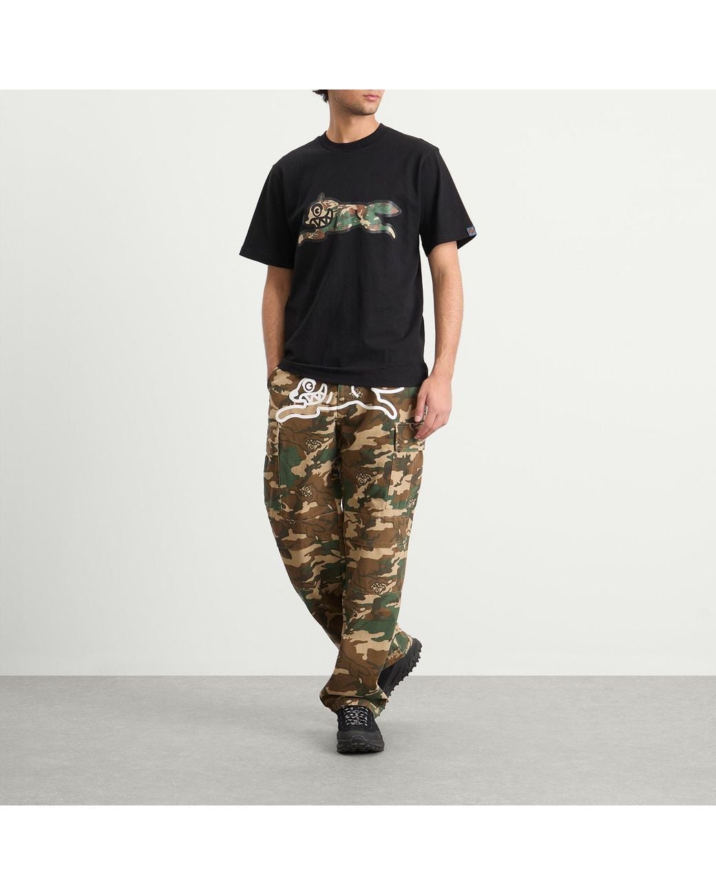 ICECREAM Green Running Dog Cargo Pant for men
