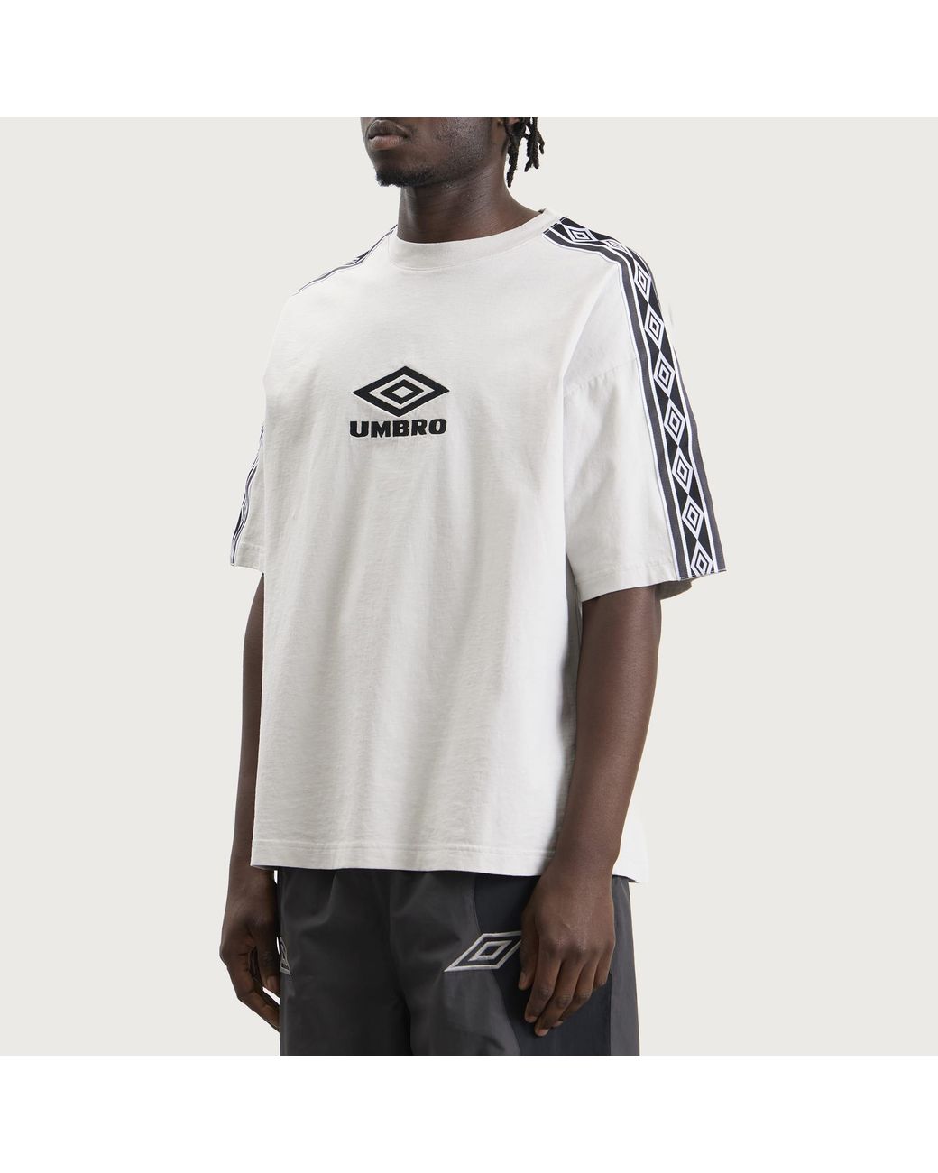 Umbro by Slam Jam White Og Tape T-Shirt for men
