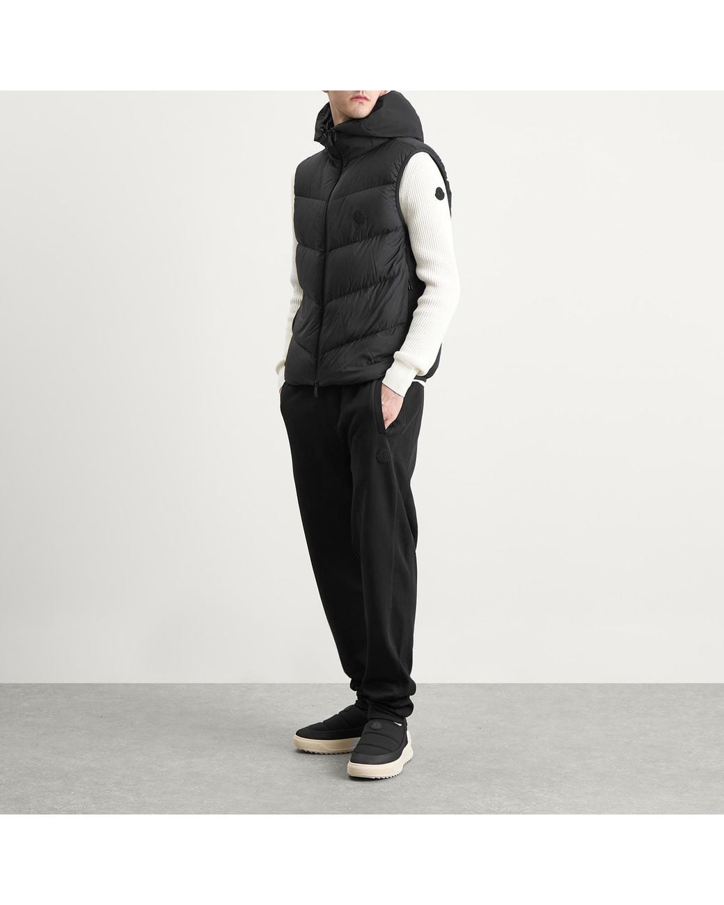 Moncler Black Guersac Vest Jacket for men
