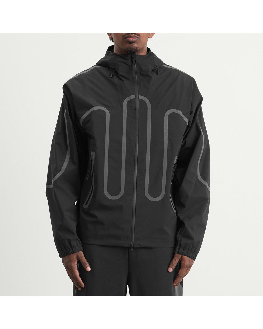 On Shoes Black Ik Waterproof Jacket for men