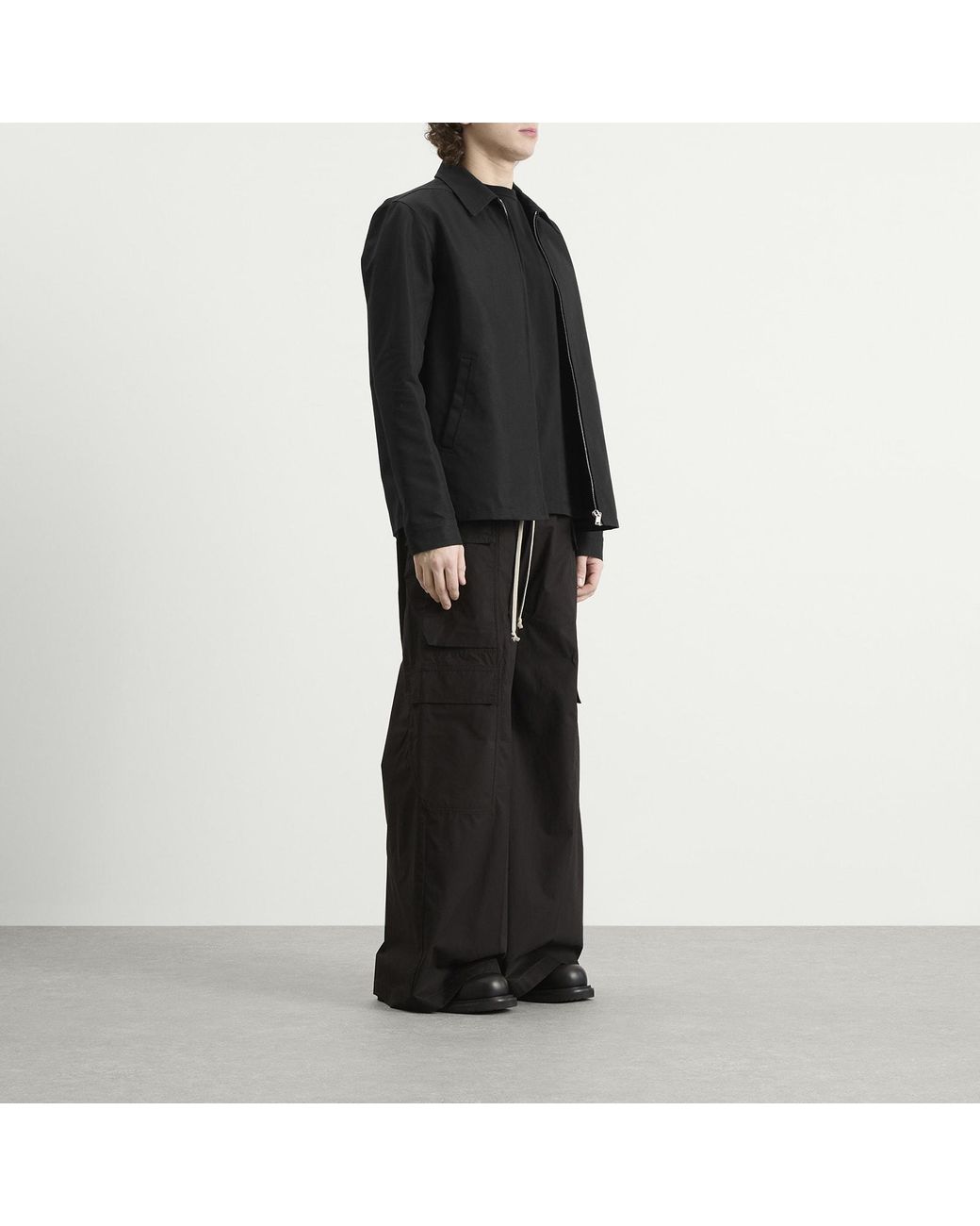 Rick Owens Black Cargobelas Cargo Trousers for men