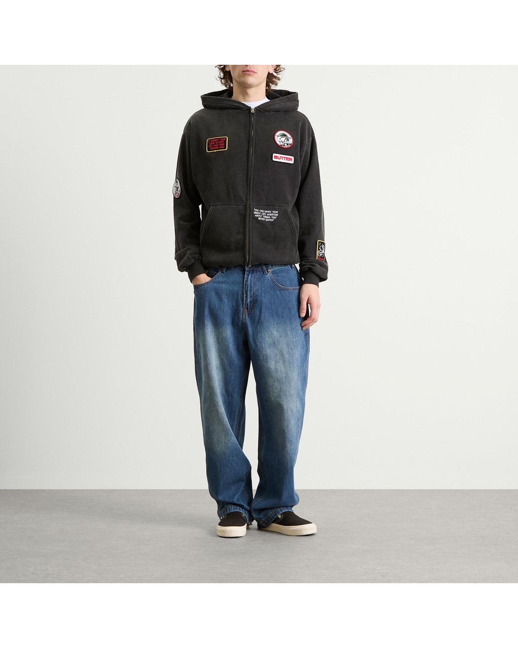 Butter Goods Blue X Peanuts Spike Denim Jeans for men