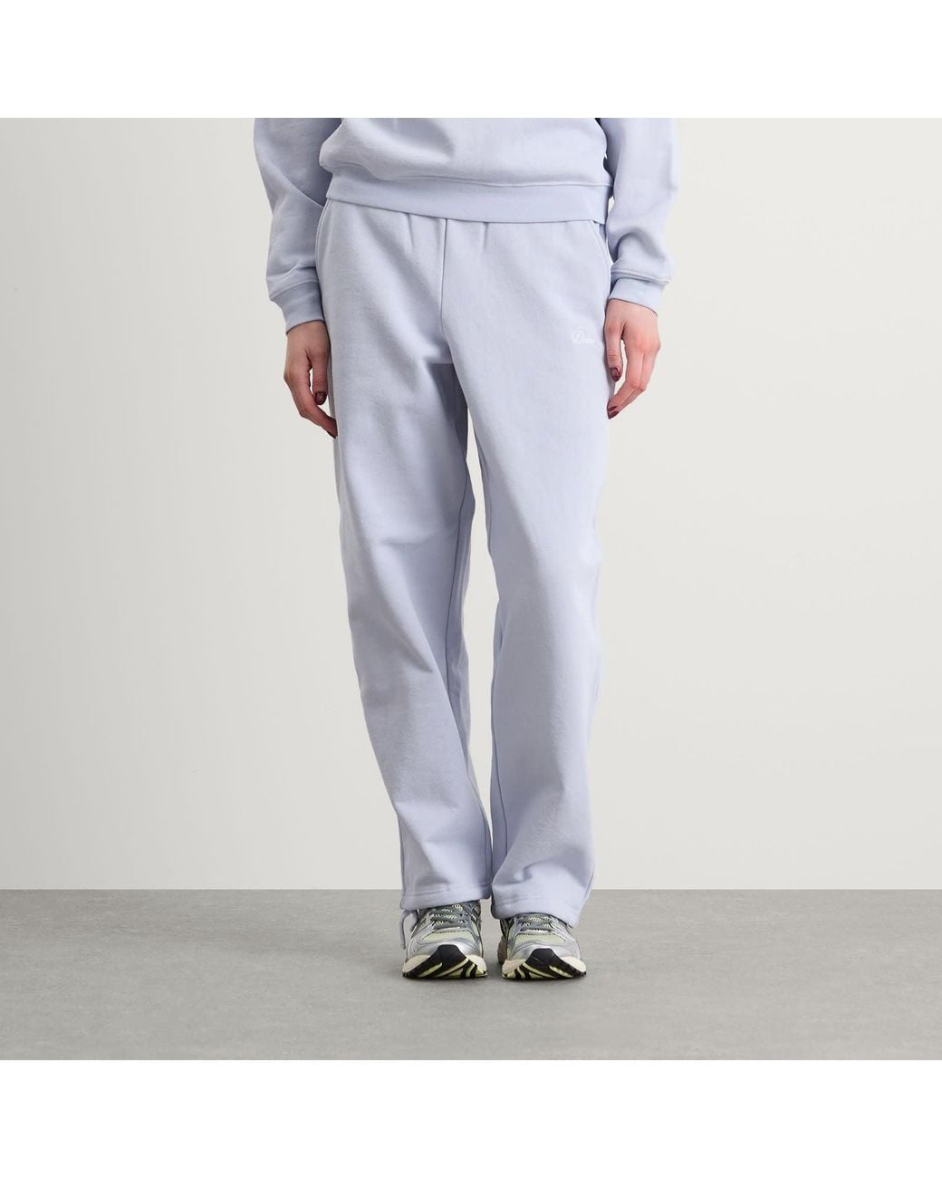 Dime Blue Cursive Small Logo Sweatpants