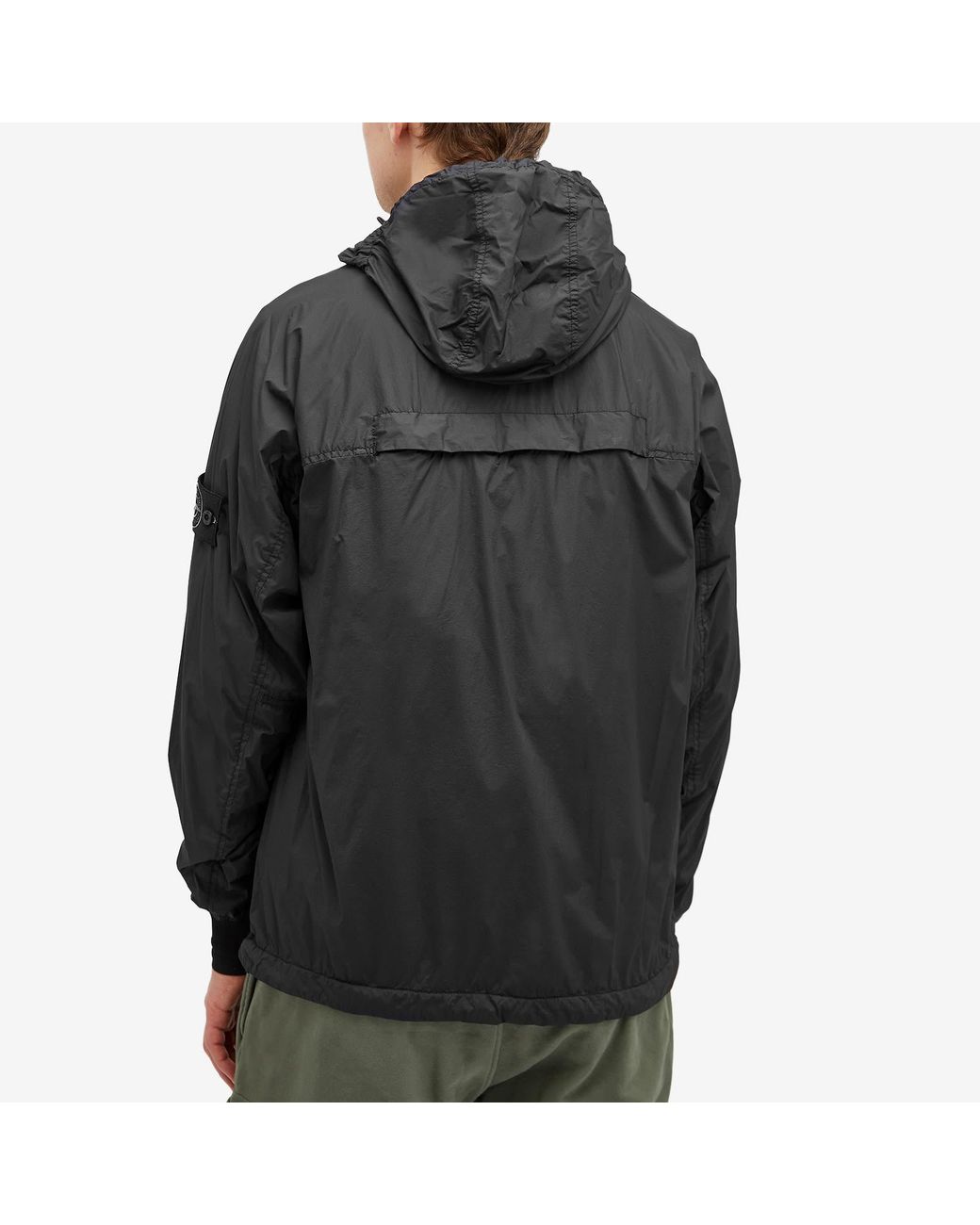 Stone Island Skin Touch Nylon-Tc Packable Jacket in Black Stone Island Skin Touch Nylon-Tc Packable Jacket in Black