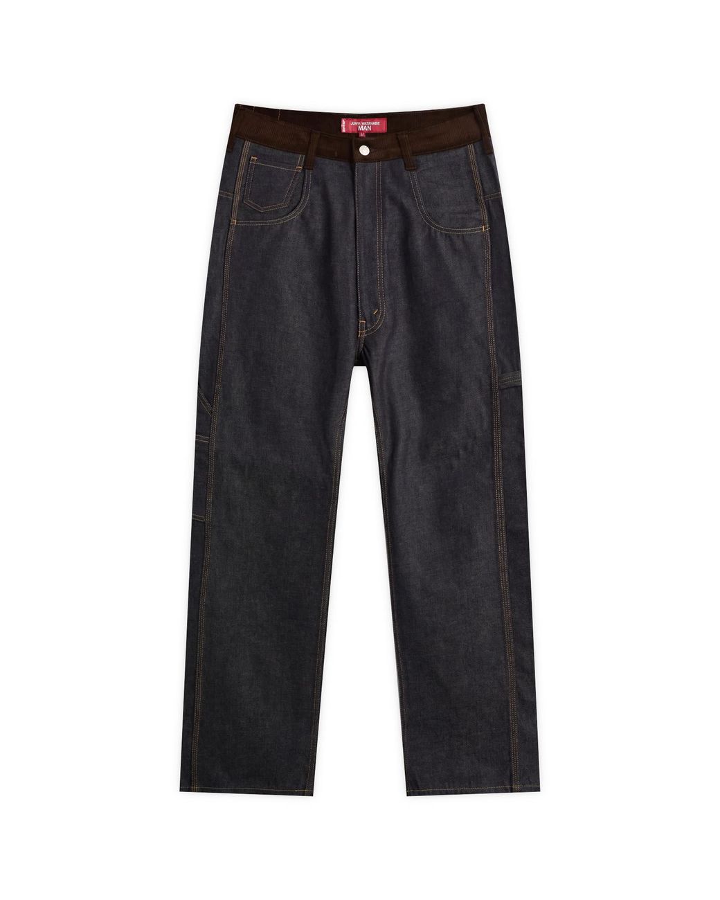 Junya Watanabe X Levis Leather Patch Jeans in Blue for Men | Lyst