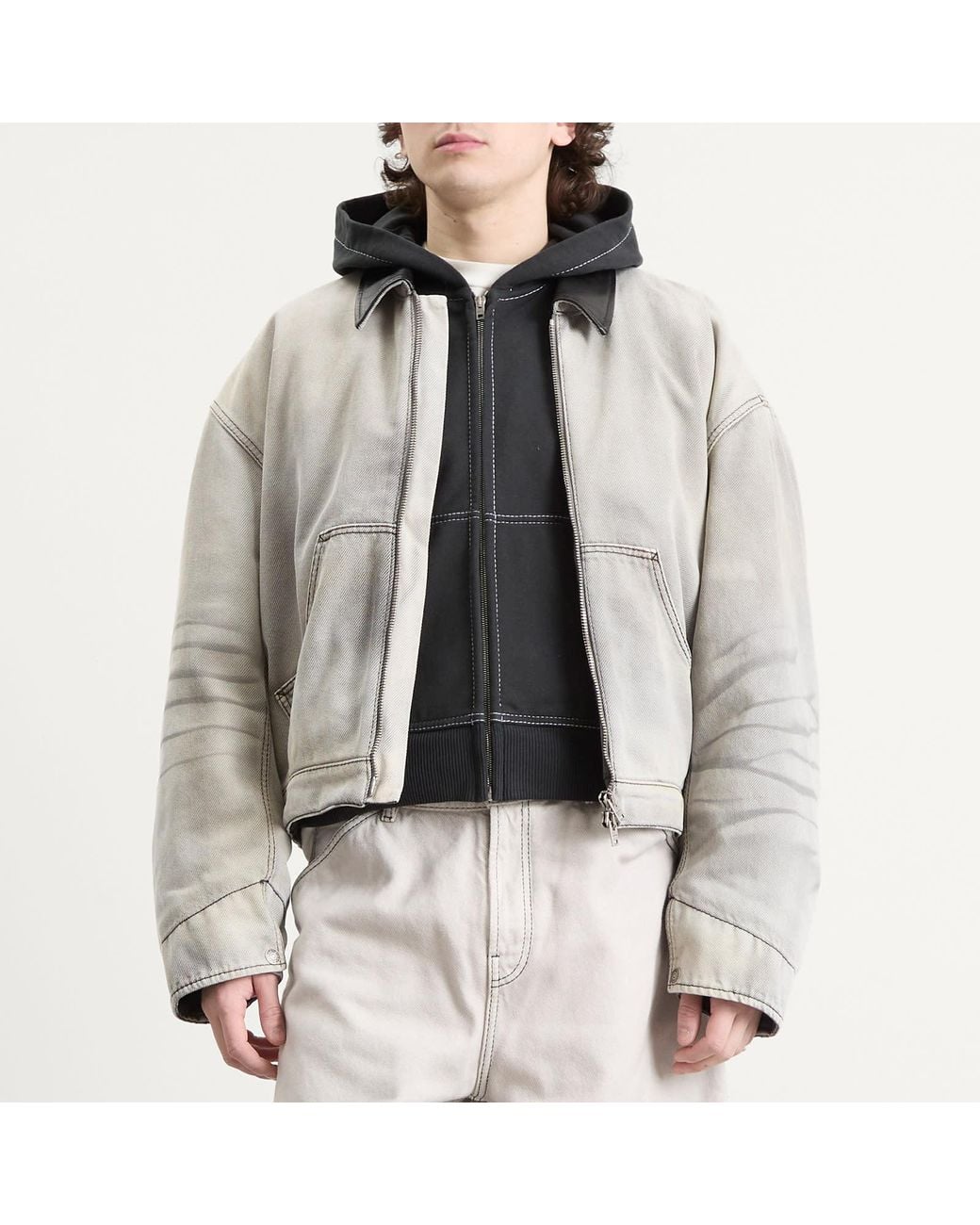 Acne Gray Sulphur Fade Jacket for men