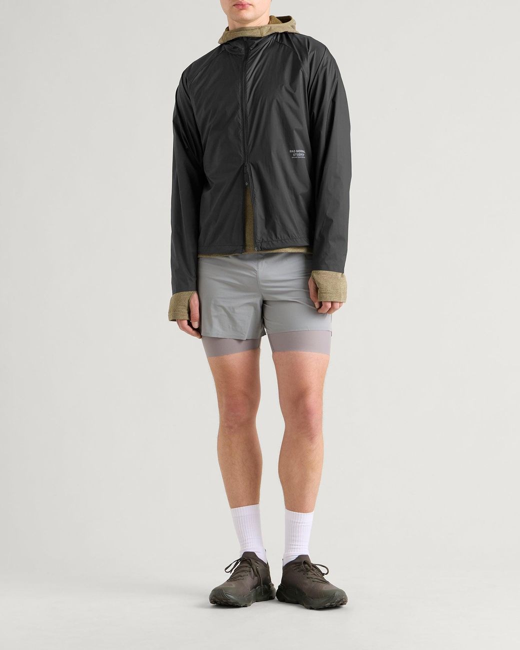 Pas Normal Studios Black Balance Windproof Jacket for men